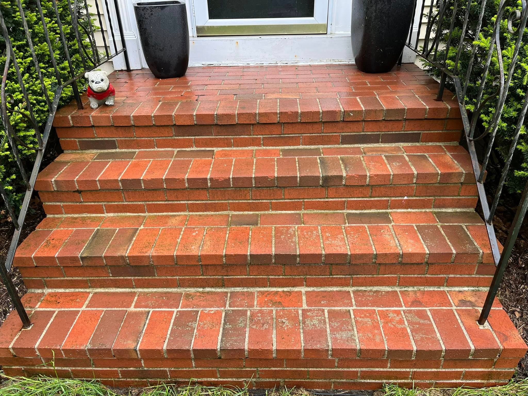 Brick Hardscape Cleaning
